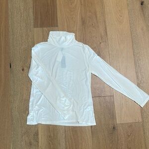 White turtleneck long sleeve top